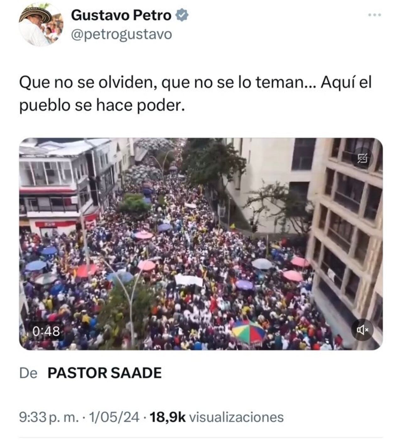 Mensaje presidente Gustavo Petro
