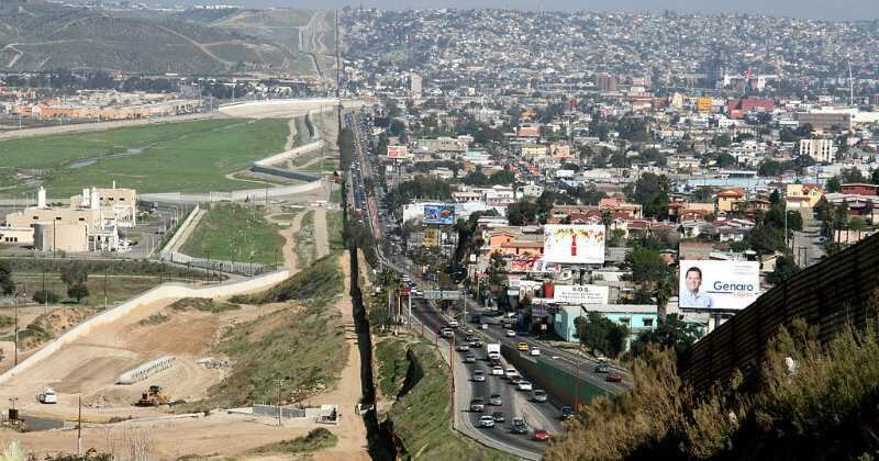 La frontera entre Estados Unidos y México.