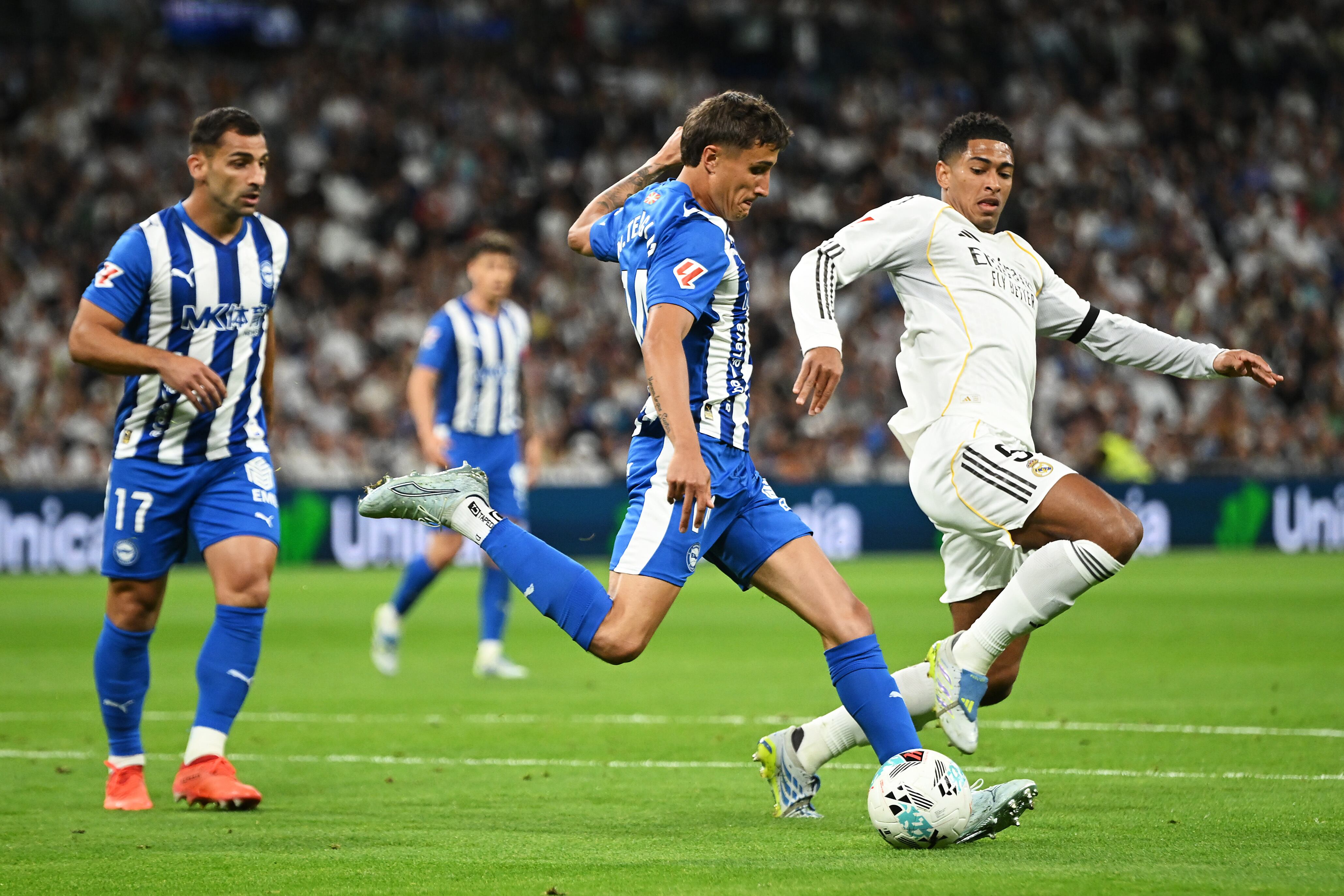 Imagen del juego entre Real Madrid y Deportivo Alavés este martes, 21 de abril de 2026.