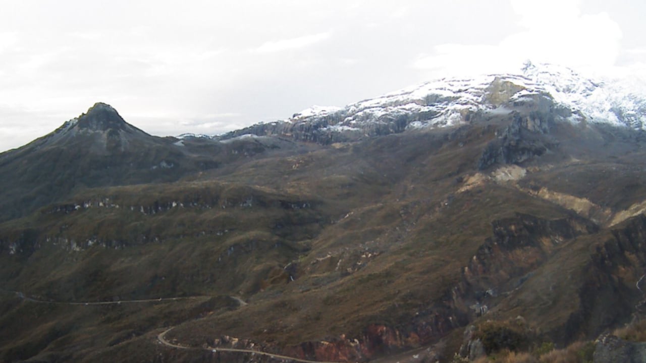 Volcán Nevado del Ruiz este 26 de abril.
