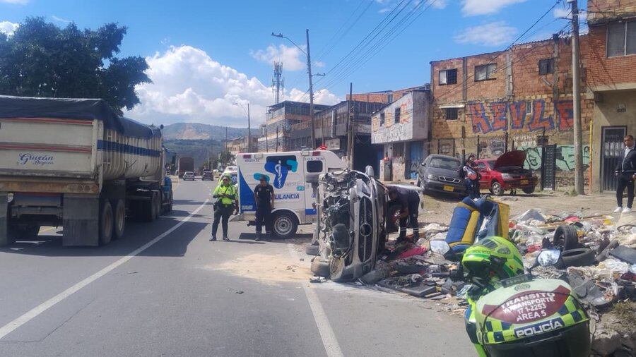 Siniestro vial en Usme - X (@BogotaTransito)