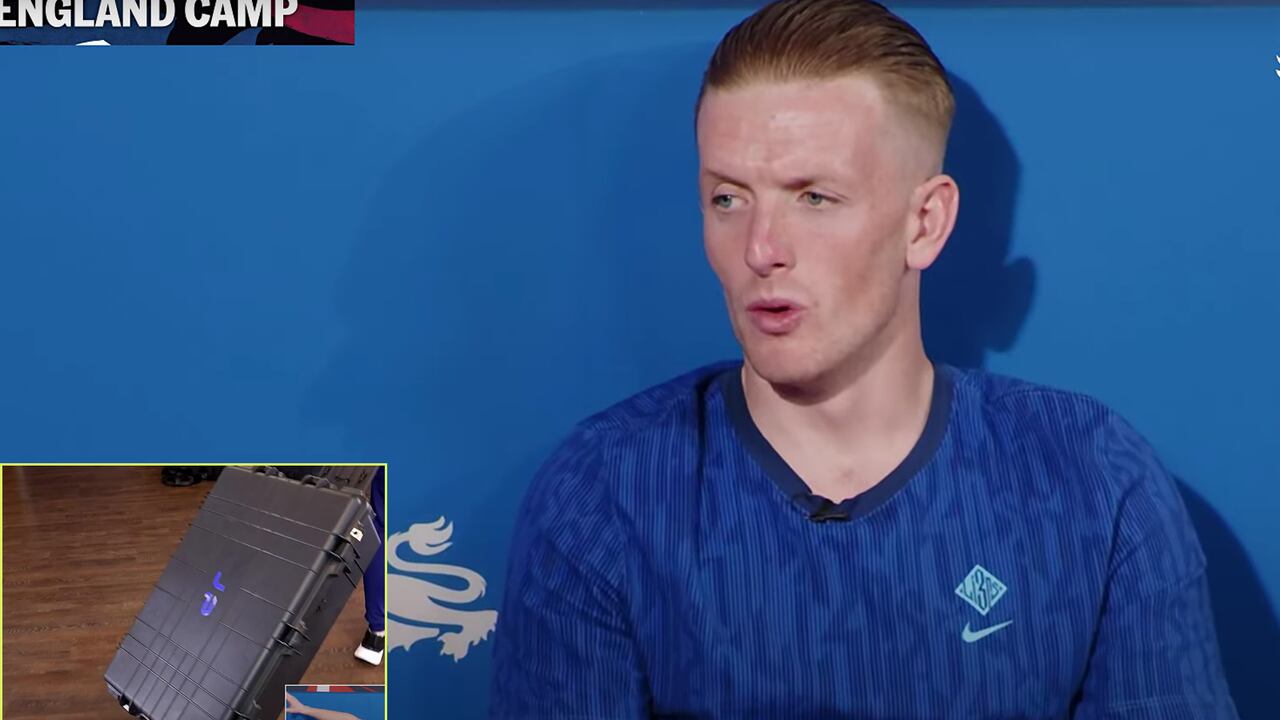 Jordan Pickford, guardameta de la Selección de Inglaterra.