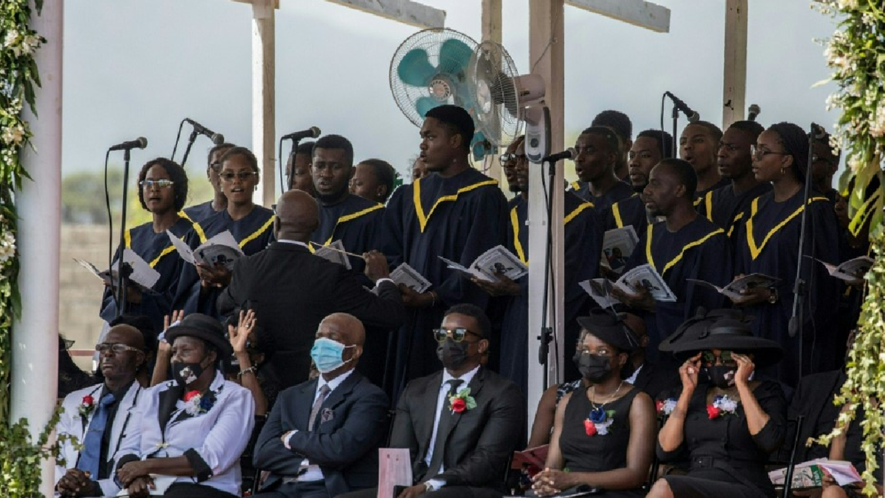 El funeral se realizó en la ciudad de Cabo Haitiano.