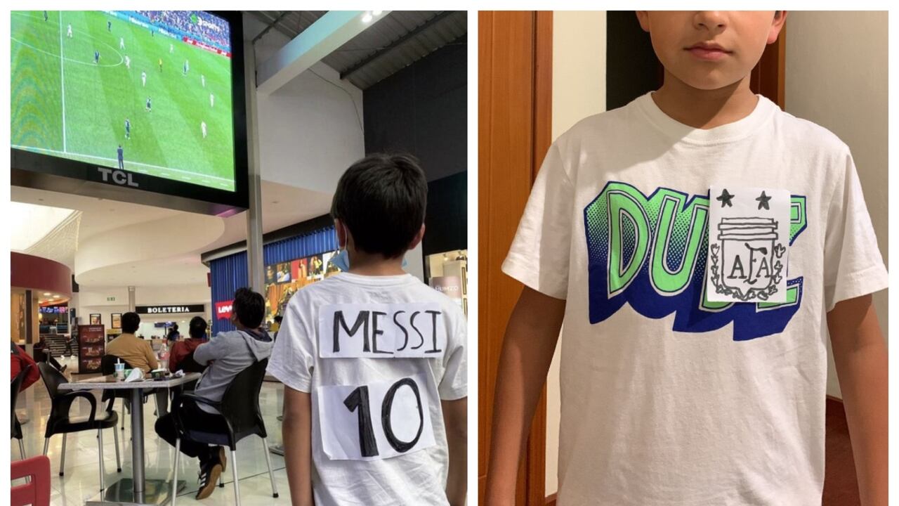 Niño ecuatoriano causa sensación con la camiseta de Messi