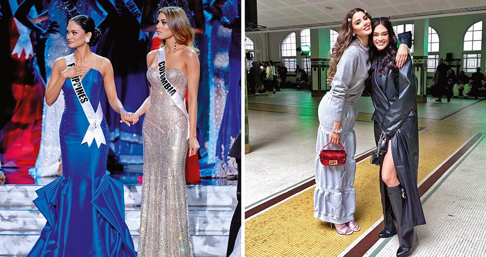 Las dos reinas de belleza compartieron fotos posando juntas en las calles de París y dejaron claro que, aparte de estar tan bellas como hace ocho años, siguen siendo amigas, pese a la controversia. 