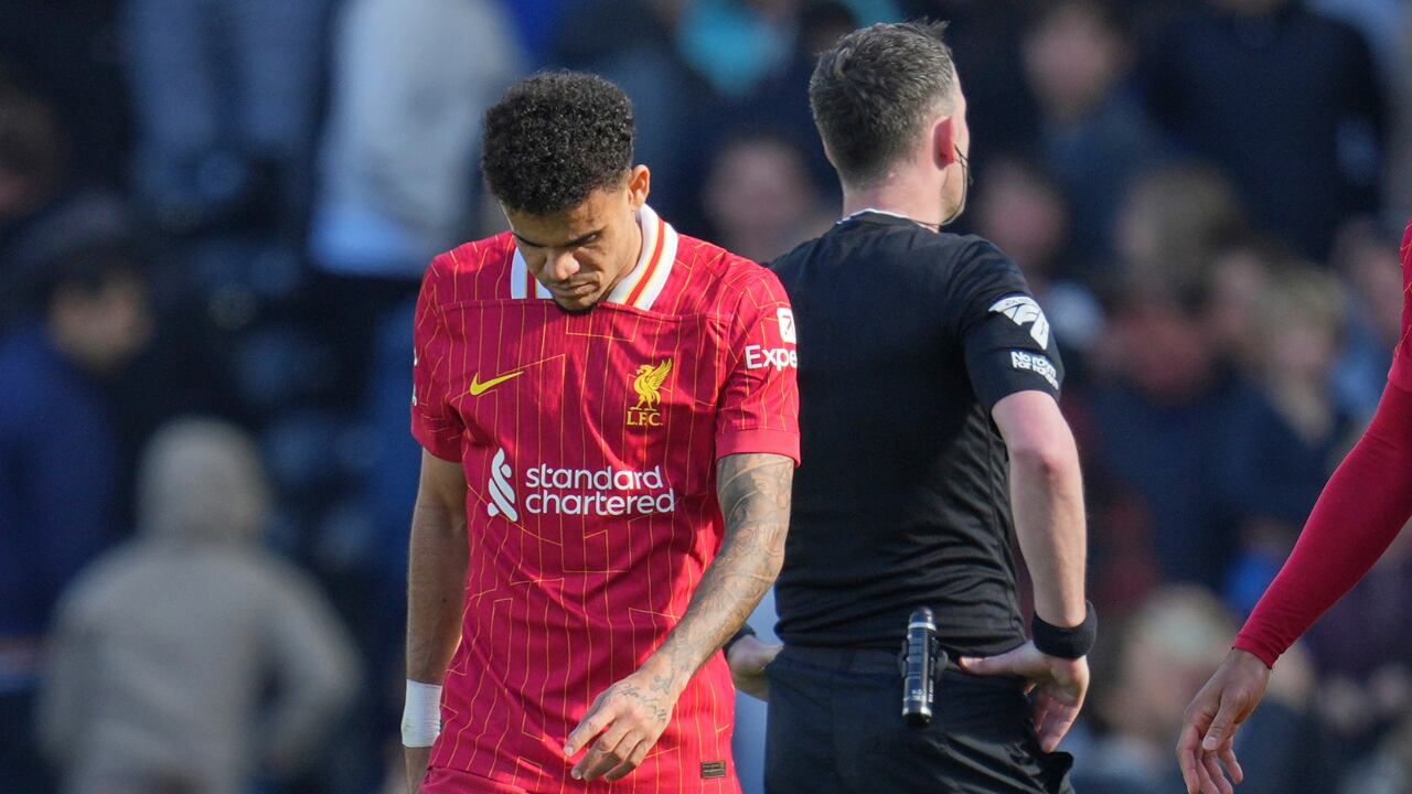 Luis Díaz pasó por un partido incómodo el pasado fin de semana en Liverpool