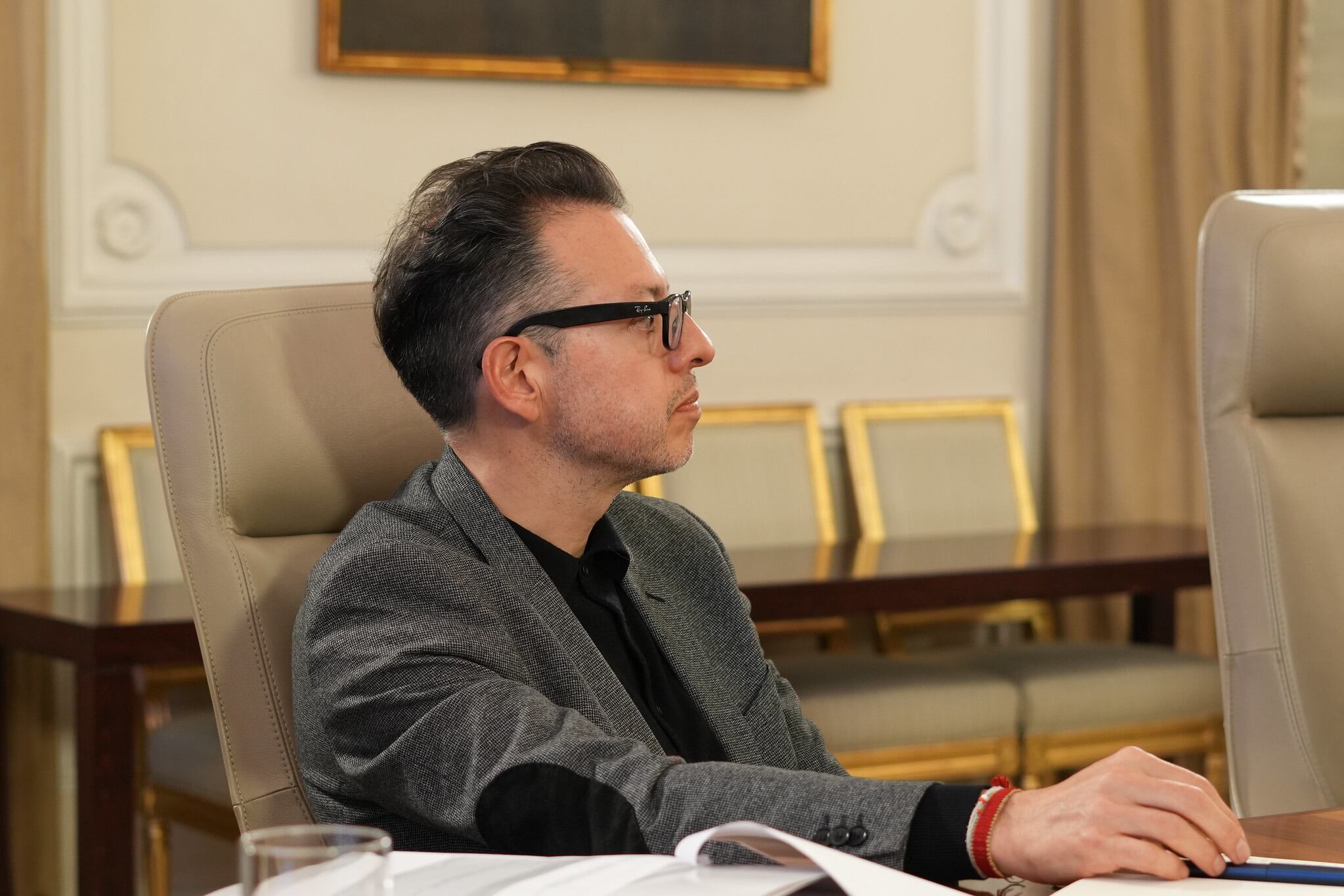 Juan David Correa en el consejo de ministros adelantado en Bogotá el 4 de febrero de 2025. | Foto: Andrea Puentes y Ovidio González - Presidencia de la República