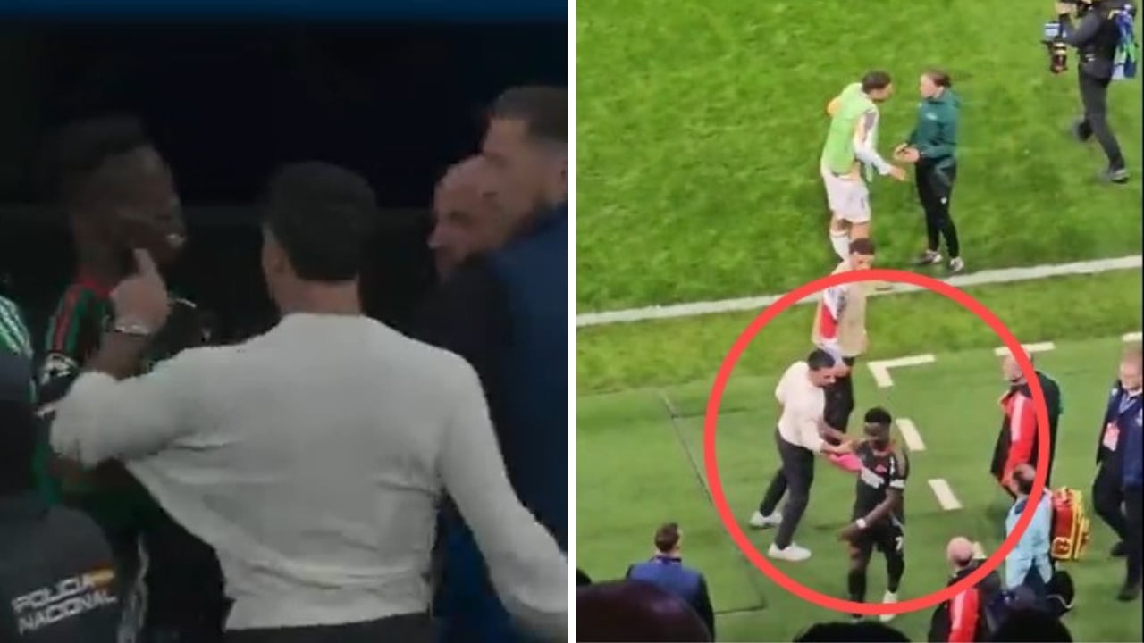 Dani Carvajal vs. Bukayo Saka en la vuelta de los cuartos de final de la Champions League.