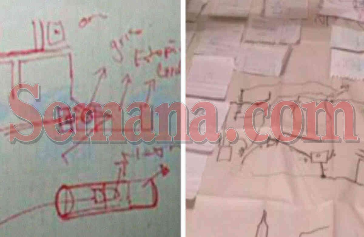 Terrorismo en la casa En los allanamientos a las viviendas de los sindicados aparecieron, entre otros documentos, instrucciones para armar bombas y bitácoras con los registros de las horas de las rondas de policías y vigilantes. También estaban en poder de algunos de los detenidos celulares acondicionados como detonadores, pistolas, pasamontañas, banderas y panfletos del MRP. Además había mapas y planos del Andino entre los hallazgos.