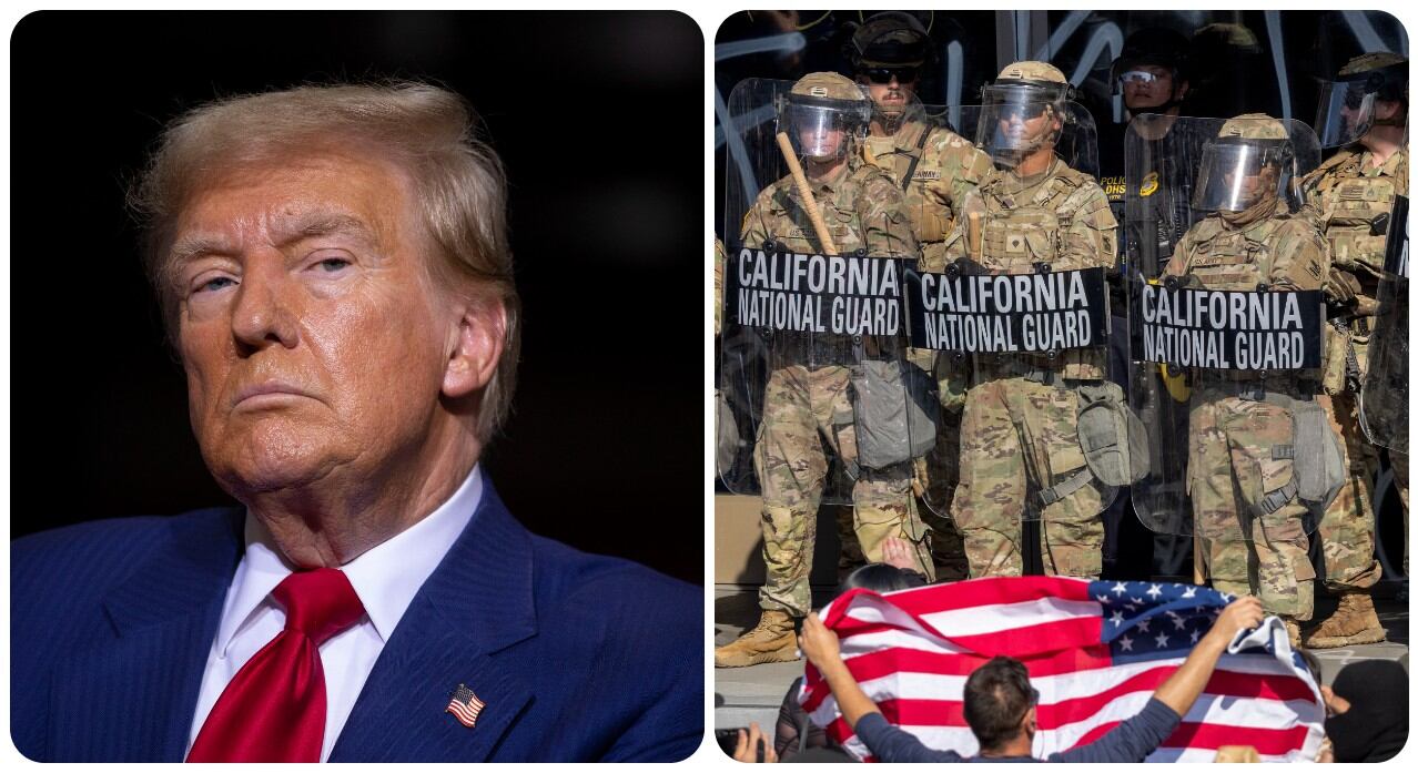 Donald Trump ordenó el despliegue de la Guardia Nacional para enfrentar las protestas en California