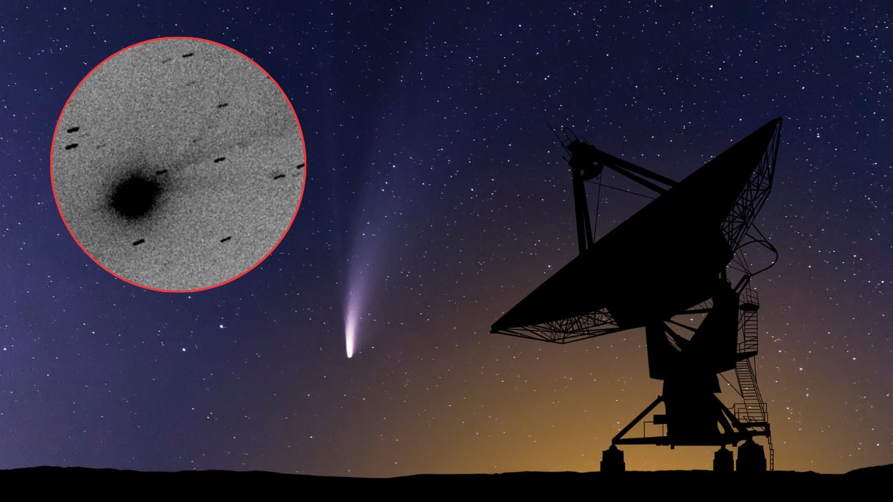 Investigadores registraron la velocidad y temperatura del cometa mediante sus emisiones de radio.