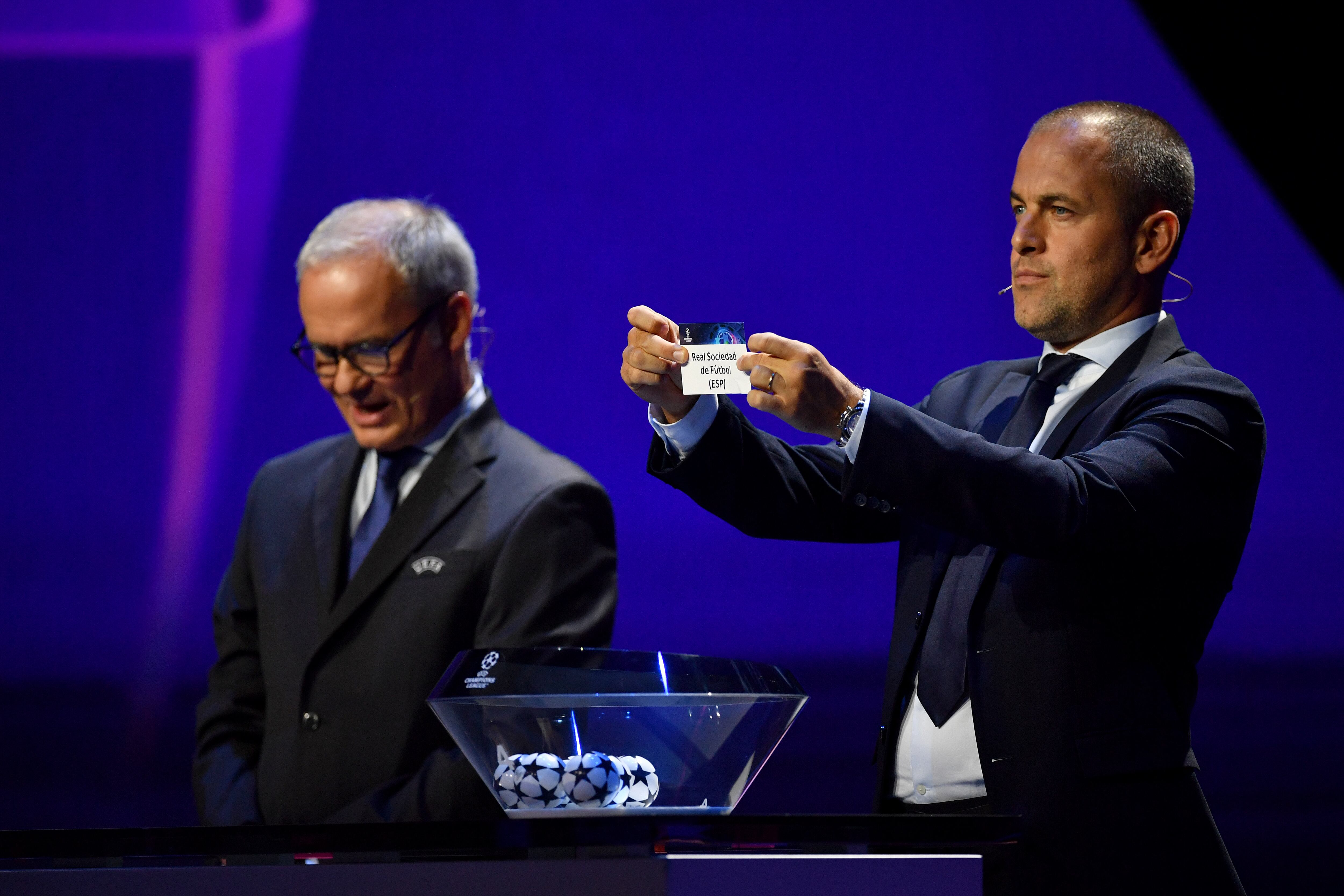 El sorteo de la Champions League se hizo en Monaco.