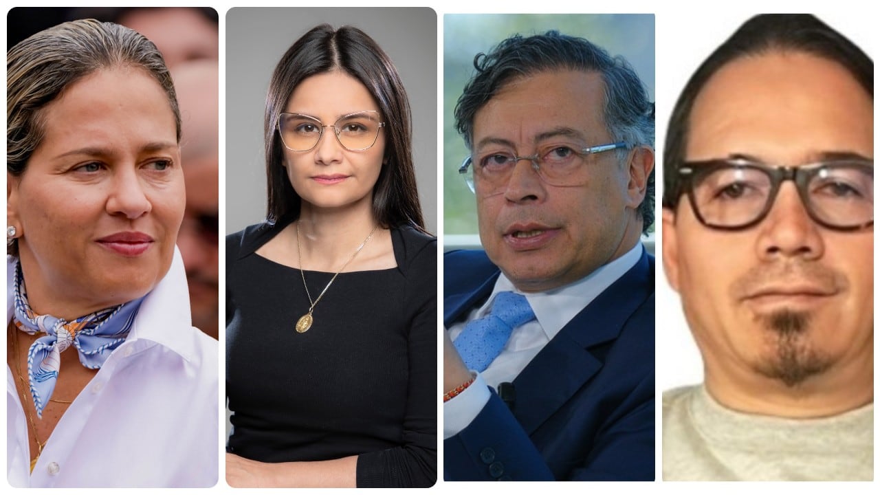 Verónica Alcocer, Angie Rodríguez, Gustavo Petro y Wilmer Mejía.