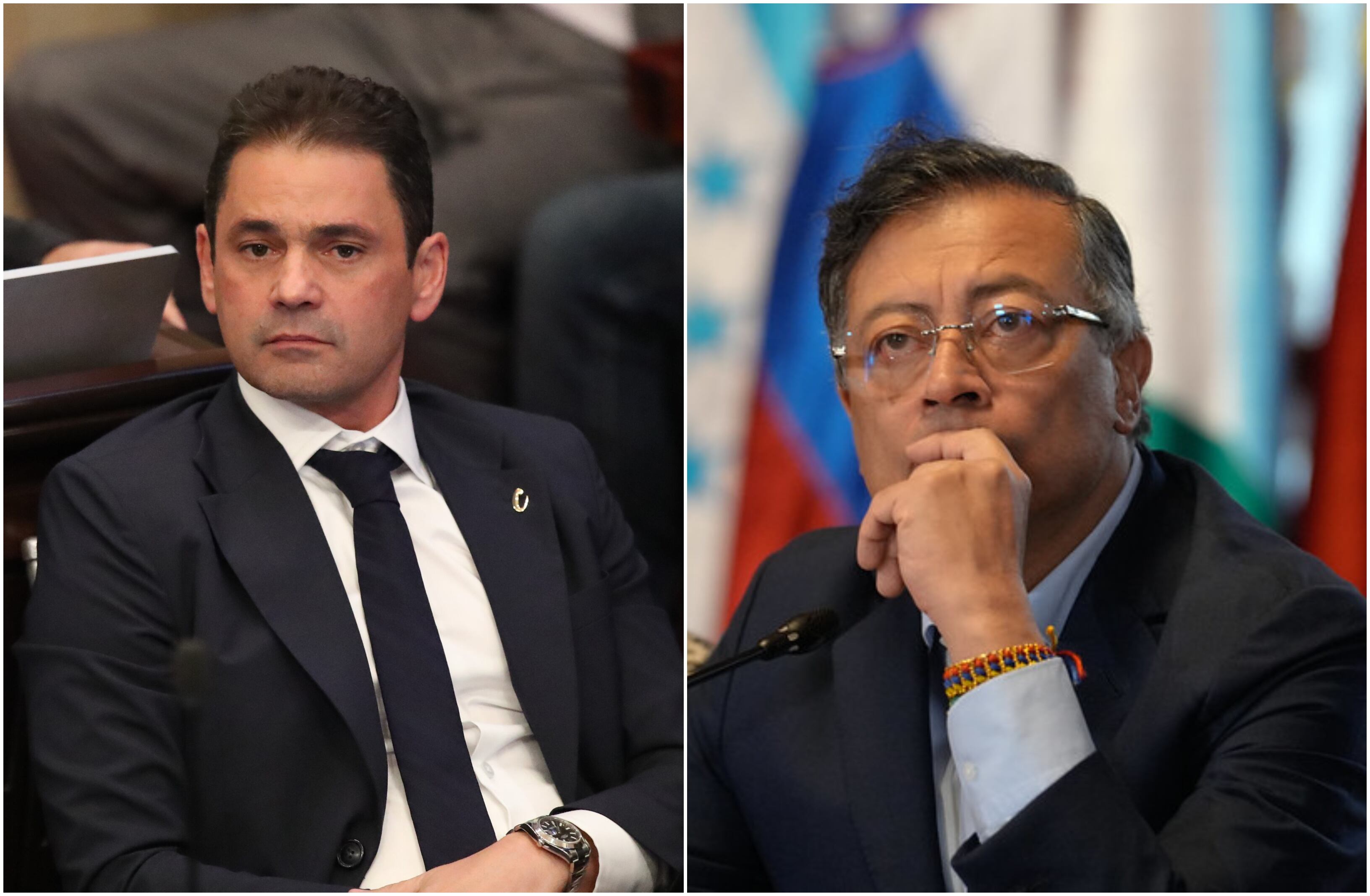 Alfredo Cuello Baute y Gustavo Petro