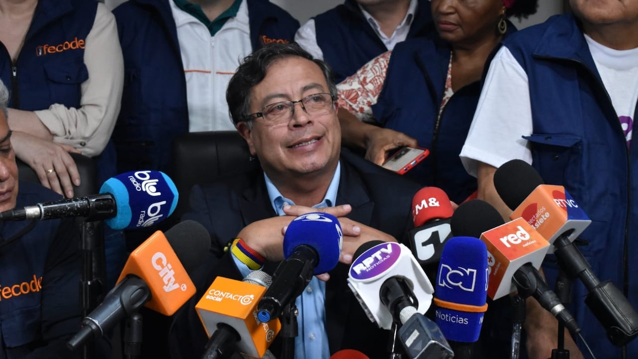 Gustavo Petro, candidato presidencial del Pacto Histórico.