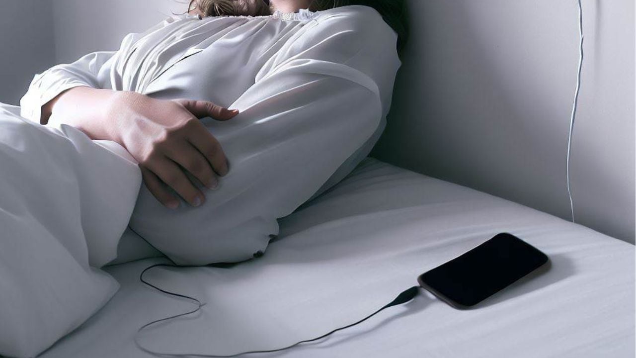 Cargar el celular junto a la cama es peligroso.