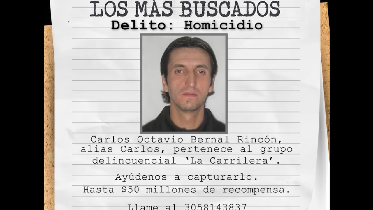 La Secretaría de Seguridad y la Policía de Bogotá presentaron el cartel de los más buscados por homicidio en la ciudad.