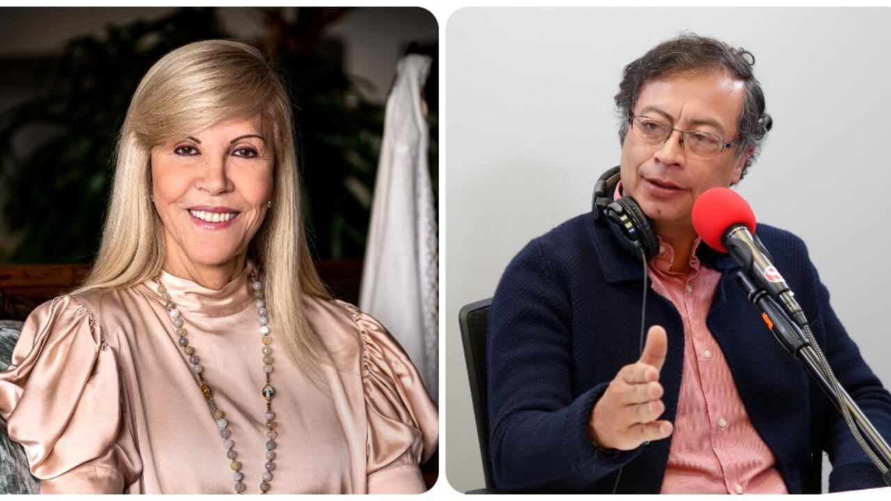 Dilian Francisca Toro y Gustavo Petro.