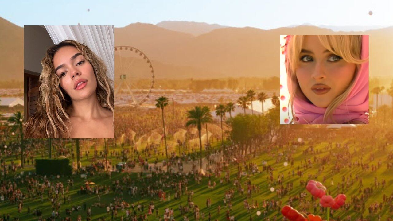 Karol G y Sabrina Carpenter en Coachella