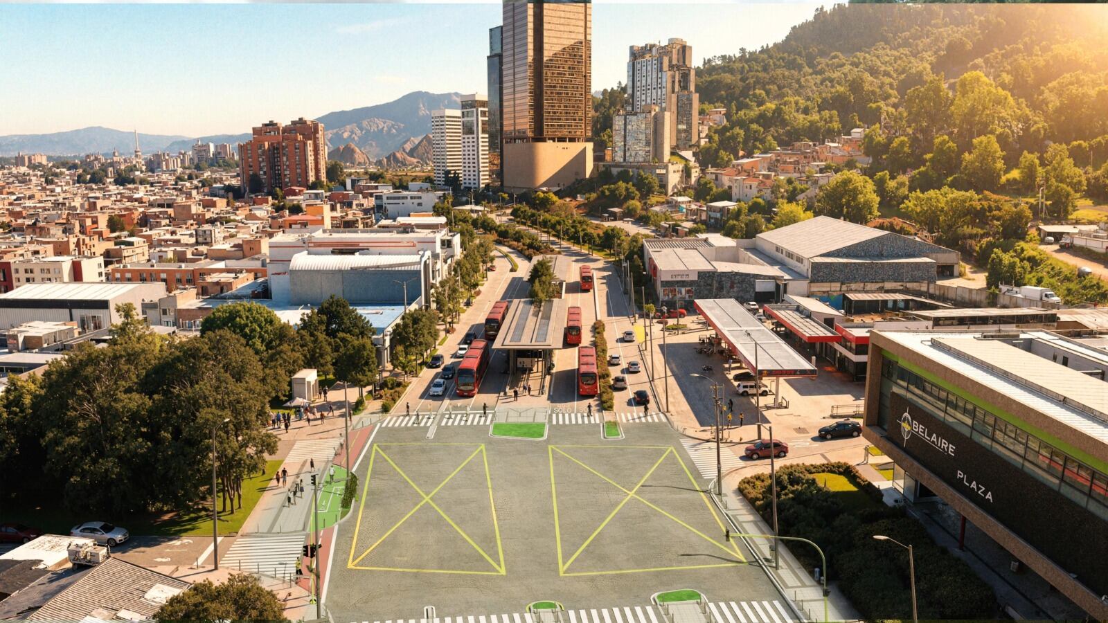 Así de verá el nuevo Corredor de la Séptima.