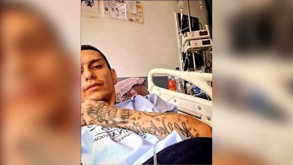 La última foto que subió Javier Acosta a su cuenta de Facebook, antes de su muerte.