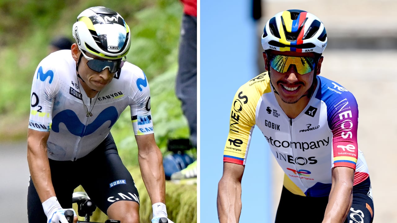 Einer Rubio y Egan Bernal, colombianos en el Giro de Italia 2026.