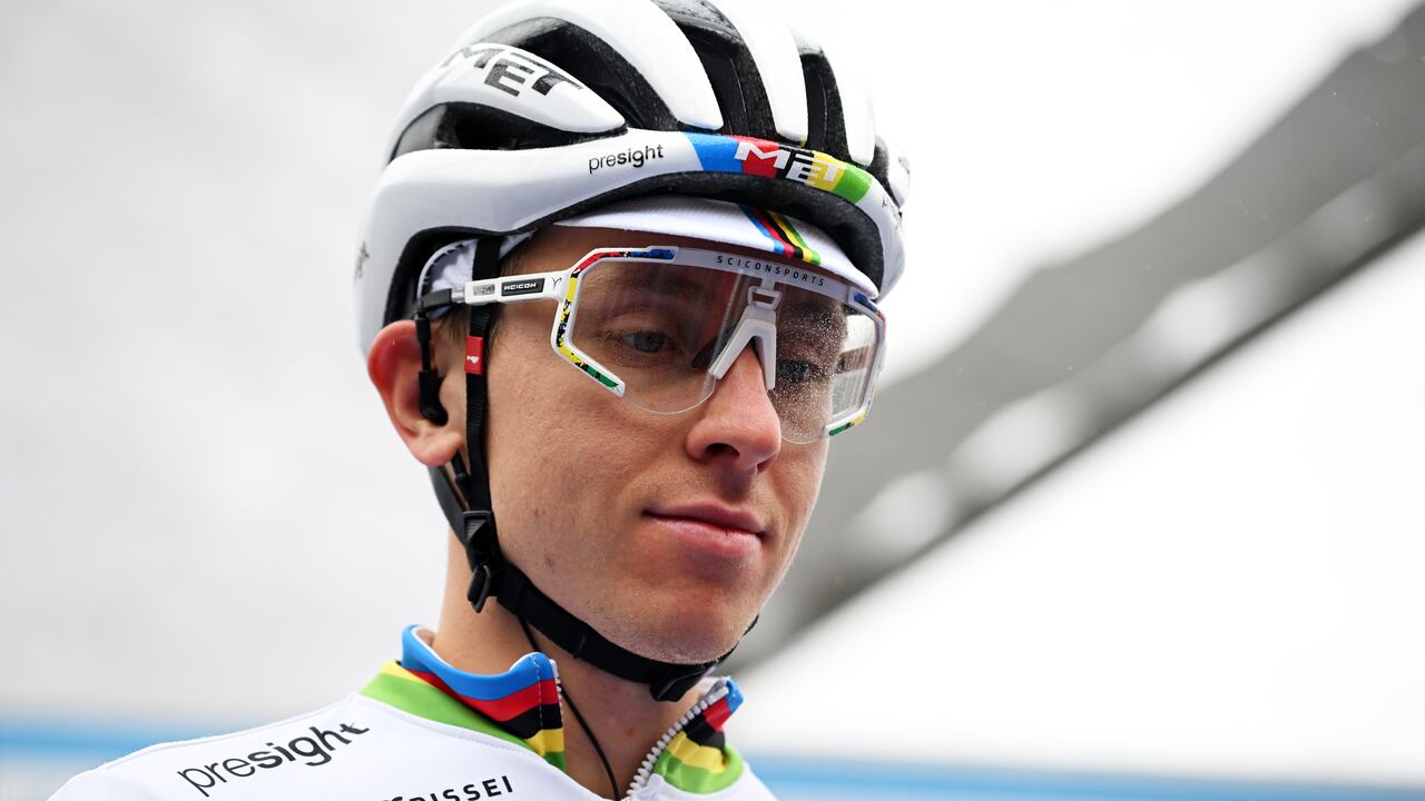 Tadej Pogacar es el actual campeón del mundo de ciclismo de ruta