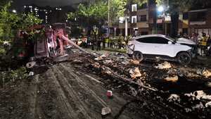 En el sitio hace presencia Bomberos Medellín.