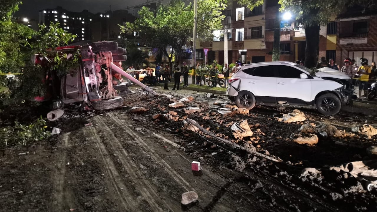 En el sitio hace presencia Bomberos Medellín.