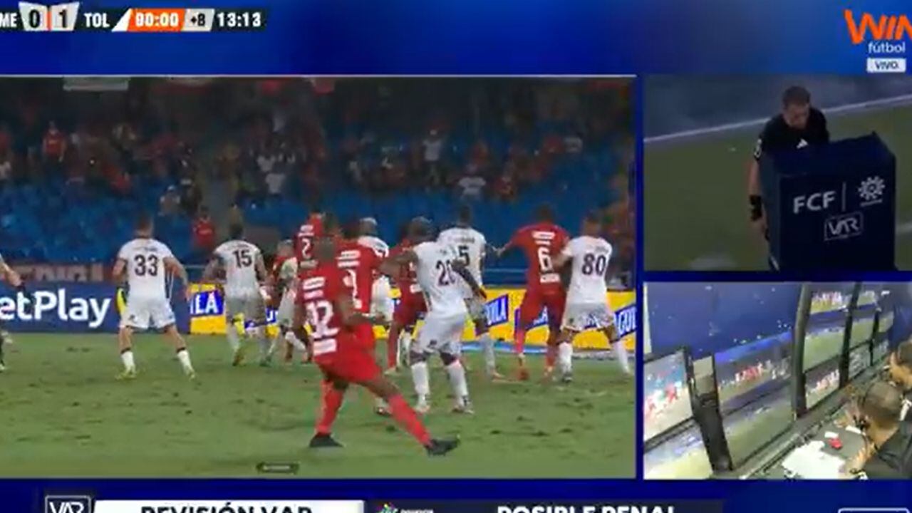 Imagen del penal que le anularon al América.