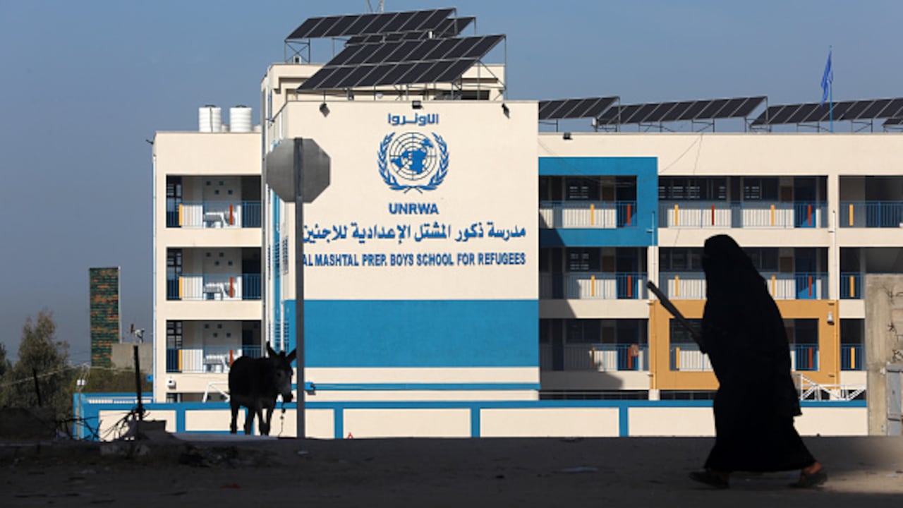 Sede de la UNRWA en Gaza.