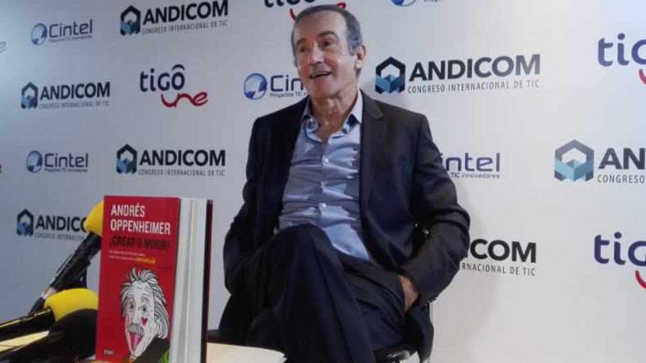 Andrés Oppenheimer durante el Congreso Internacional Andicom en Cartagena. Foto: Dinero.