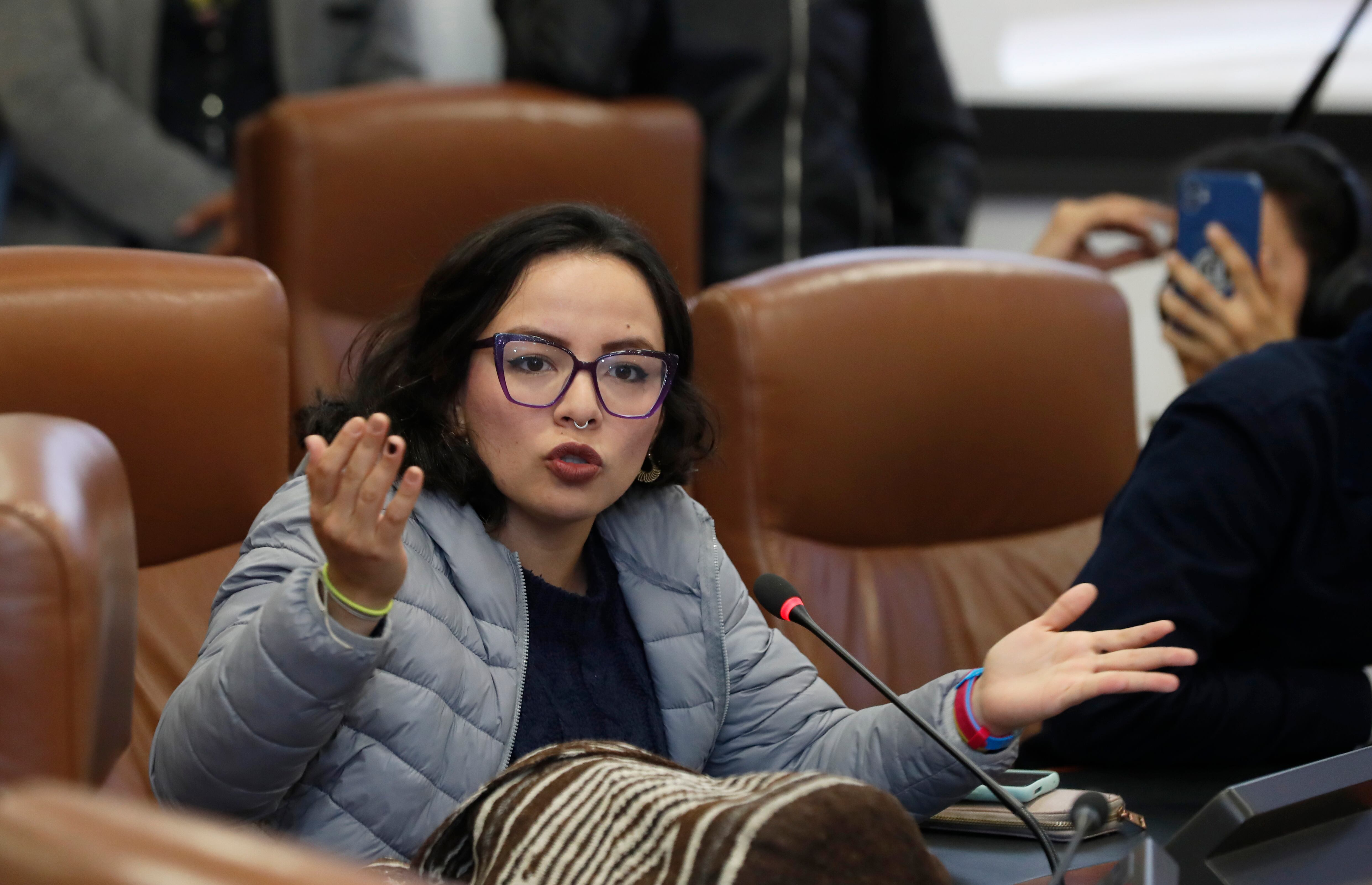 representante a la Cámara Jennifer Pedraza en la Comisión de Derechos Humanos de la Cámara de Representantes
Bogota agosto1 del 2023
Foto Guillermo Torres Reina / Semana