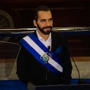 Bukele debe pedir licencia por seis meses — previos a la toma de posesión del siguiente mandato, programada para el 1 de junio — antes de finalizar su periodo para participar en la contienda presidencial. (Photo by Alex Peña/Getty Images)