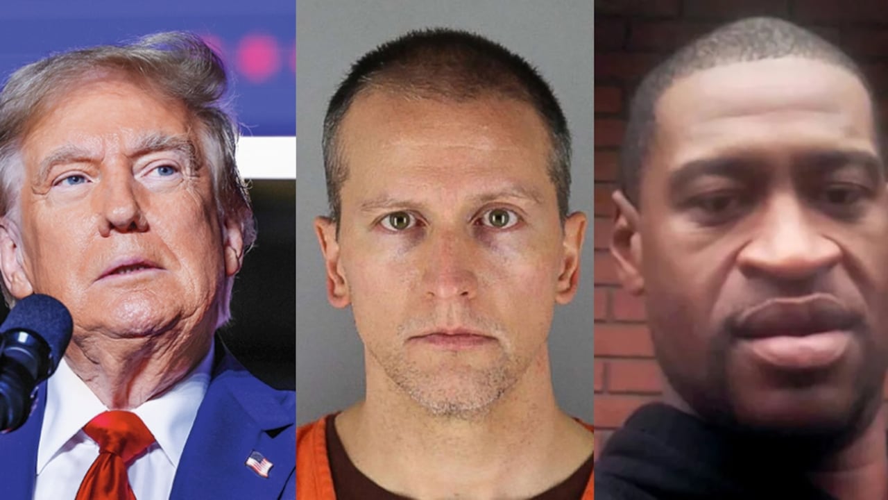 Donald Trump, Derek Chauvin y George Floyd