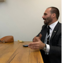 María Fernanda Cabal y Eduardo Bolsonaro.