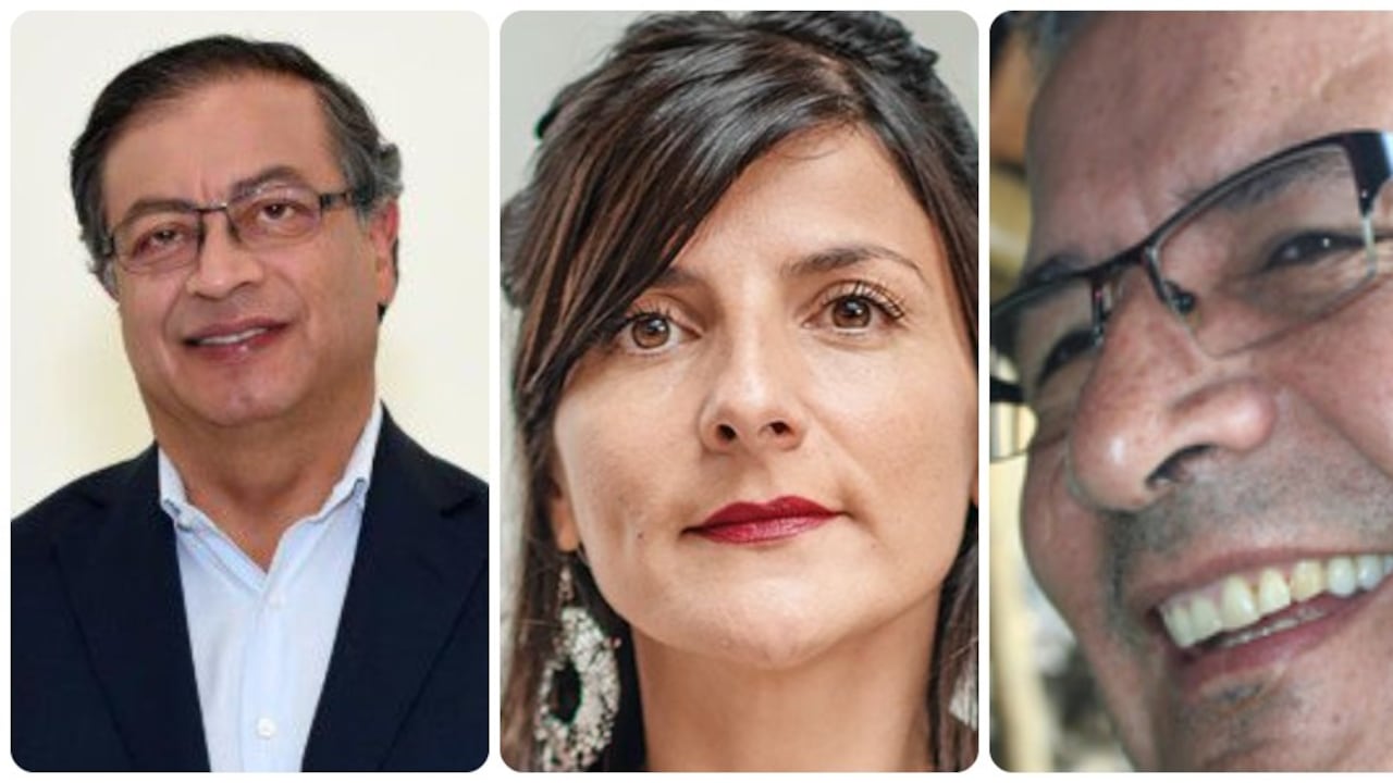 Gustavo Petro, Irene Vélez e Hildebrandon Vélez.
