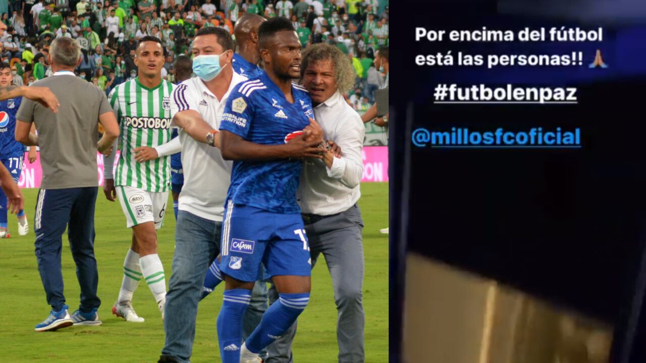 Los jugadores de Millonarios reportaron que aficionados del conjunto rival apedrearon el bus a la salida del Atanasio