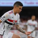 James Rodríguez jugó 70 minutos en su primera titularidad con Sao Paulo