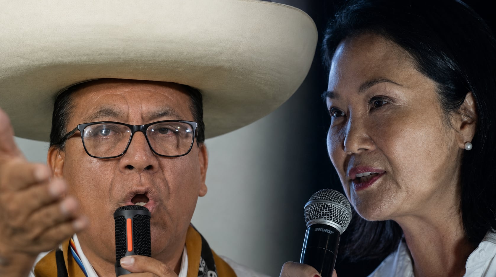 Roberto Sánchez y Keiko Fujimori