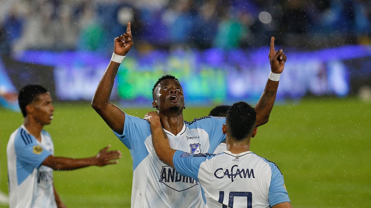 Jader Valencia anotó doblete ante Santa Fe