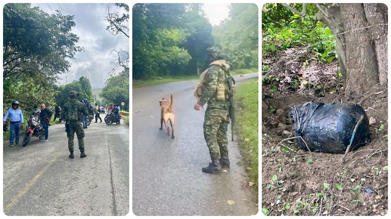 El Ejército Nacional desactivó un artefacto explosivo ubicado en vía de Miranda, Cauca.