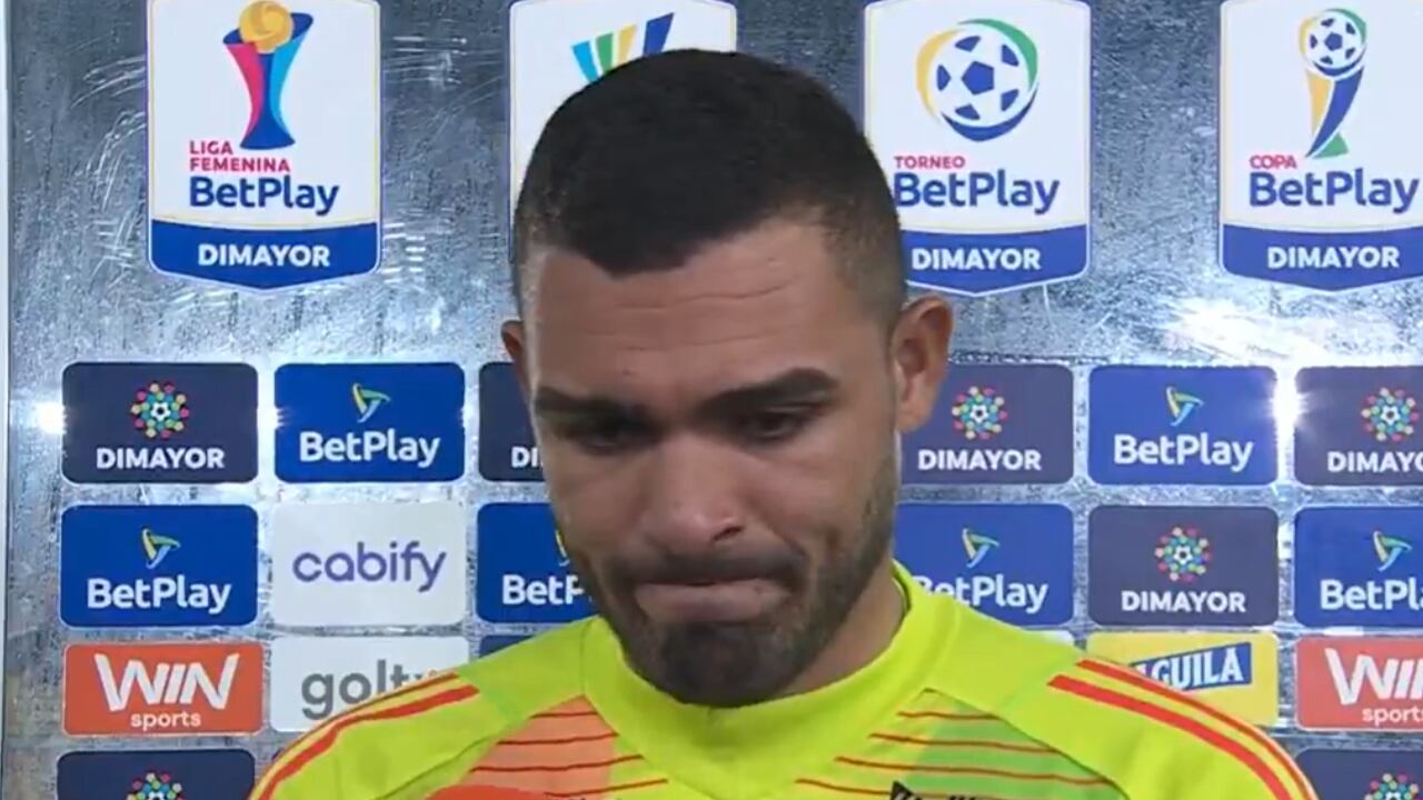 Álvaro Montero salió como figura del clásico ante Santa Fe