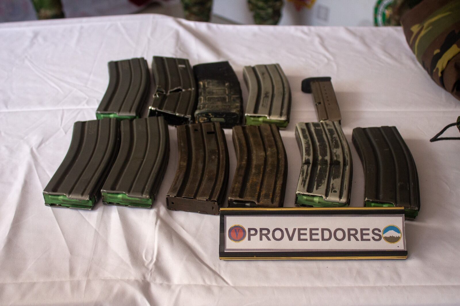 Municiones encontradas en operación contra las disidencias de las Farc en el Tolima.