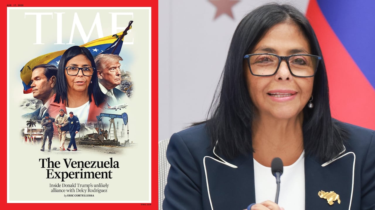 Delcy Rodríguez en la portada de la Revista Time