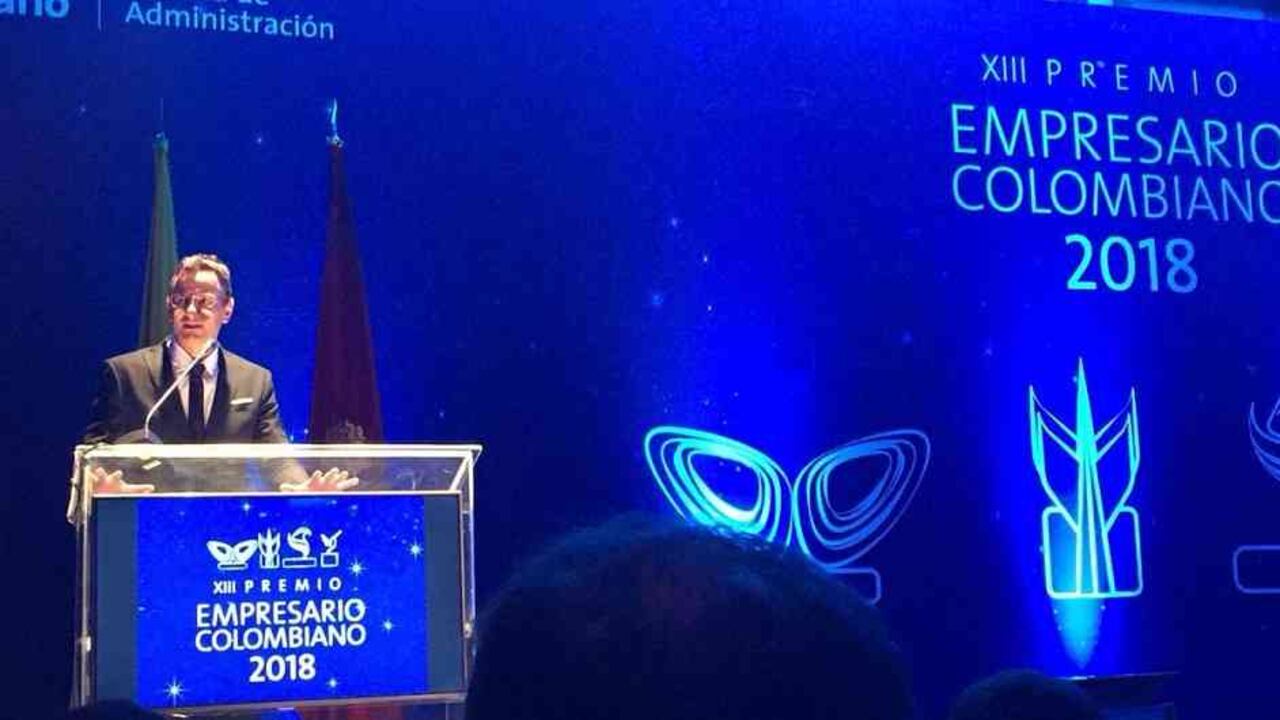 Cripriano López, gerente de Haceb, ganador del XIII Premio Empresario Colombiano Mariposa de Lorenz