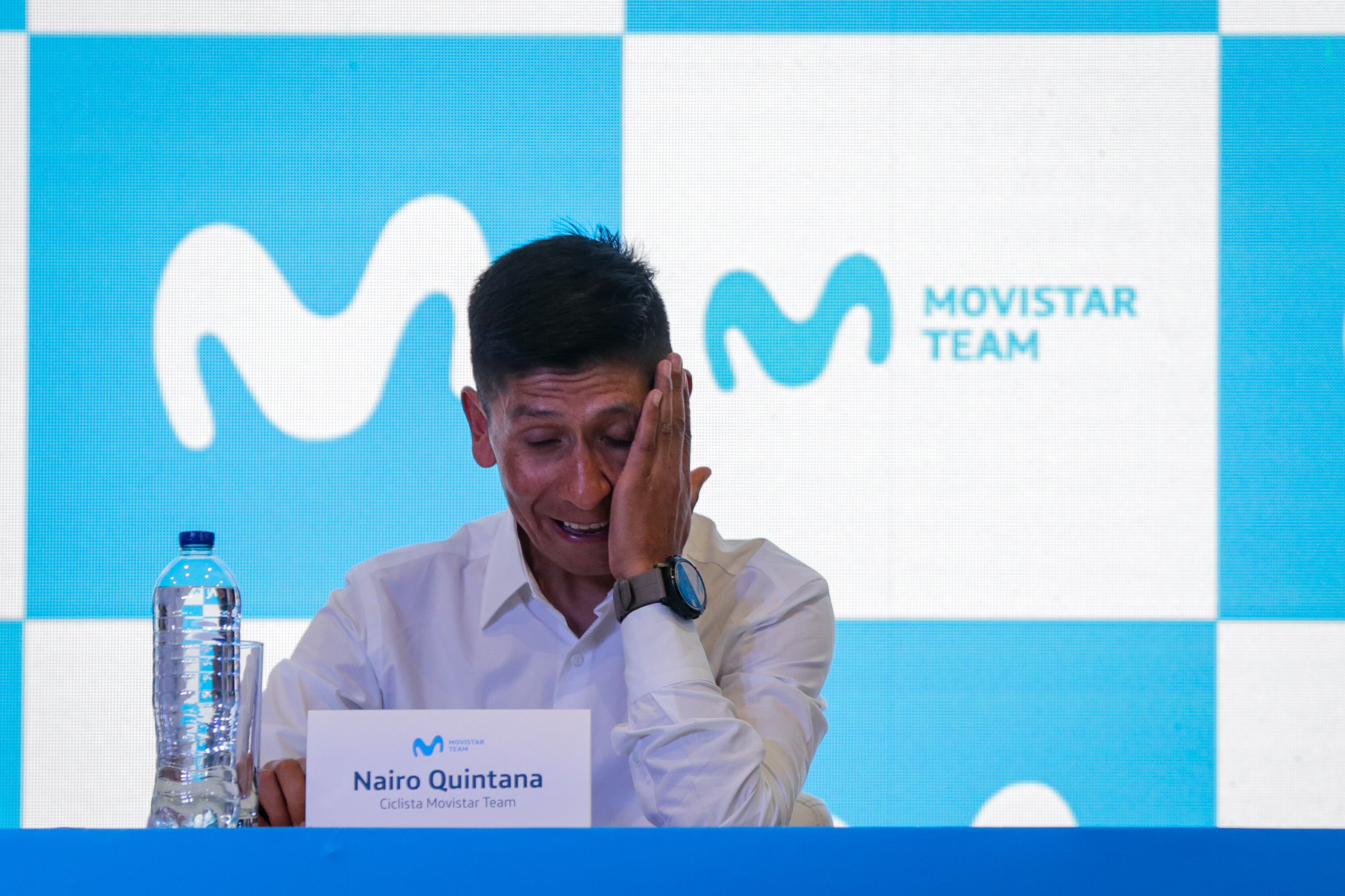 Bogotá. Octubre 30 de 2023. Presentación del regreso de Nairo Quintana al Movistar Team.