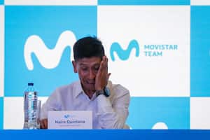 Bogotá. Octubre 30 de 2023. Presentación del regreso de Nairo Quintana al Movistar Team.