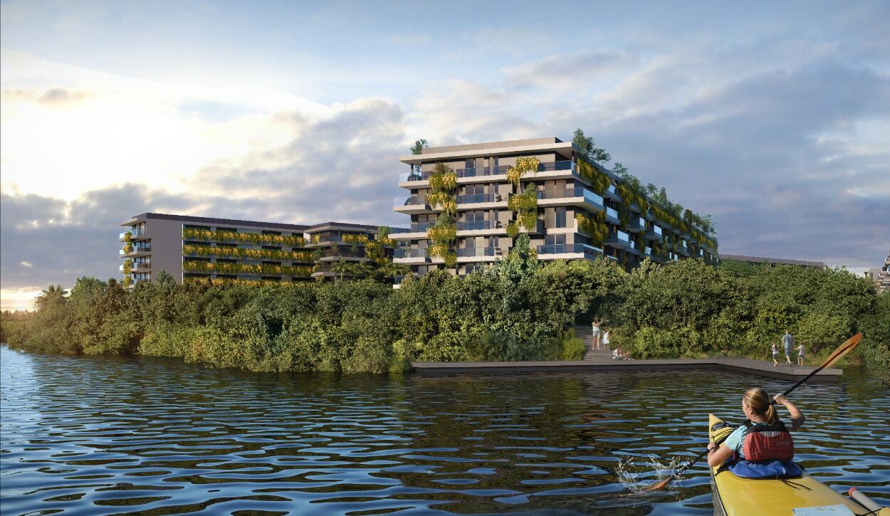 Los condominios morros en Serena del Mar, lideran la arquitectura biofílica.