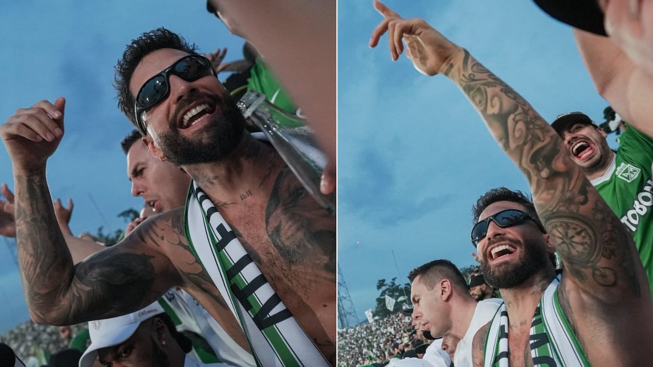 Maluma en la tribuna popular del Atanasio Girardort